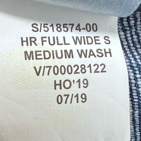 BANANA REPUBLIC High Rise Wide Leg Jeans Dark Wash Button Fly 27 - Picture 5 of 9